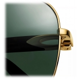 Cartier - Caravan - Gold Polarized Green Lenses - Signature C de Cartier Collection - Sunglasses - Cartier Eyewear