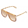 Chloé - West Small Sunglasses in Metal - Havana Brown - Chloé Eyewear