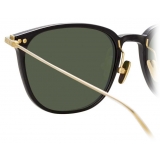 Linda Farrow - Linear Wright A C8 Rectangular Sunglasses in Black - LF07AC8SUN - Linda Farrow Eyewear