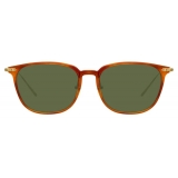 Linda Farrow - Occhiali da Sole Rettangolare Linear Wright C11 in Casetto - LF07C11SUN - Linda Farrow Eyewear