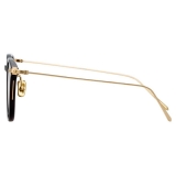 Linda Farrow - Occhiali da Sole Rettangolare Linear Wright C8 in Nero - LF07C8SUN - Linda Farrow Eyewear