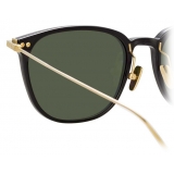 Linda Farrow - Occhiali da Sole Rettangolare Linear Wright C8 in Nero - LF07C8SUN - Linda Farrow Eyewear