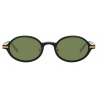 Linda Farrow - Occhiali da Sole Ovale Linear Eaves A C6 in Nero - LF11AC6SUN - Linda Farrow Eyewear