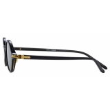 Linda Farrow - Linear Eaves A C6 Oval Sunglasses in Black - LF11AC6SUN - Linda Farrow Eyewear