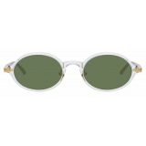 Linda Farrow - Linear Eaves C8 Oval Sunglasses in Clear - LF11C8SUN - Linda Farrow Eyewear