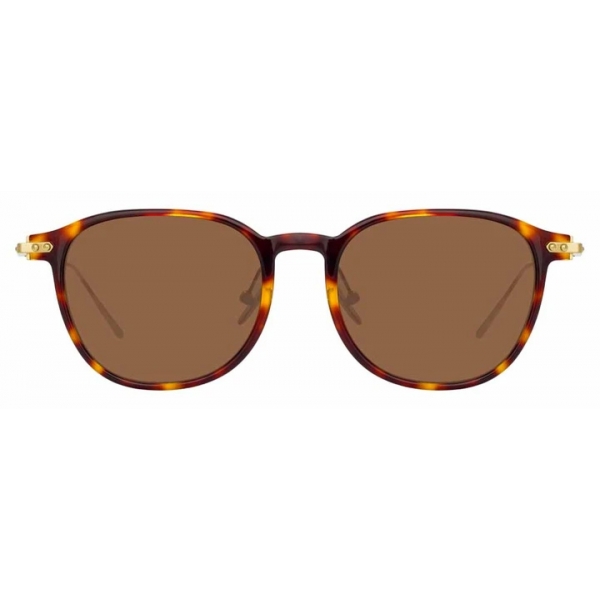 Linda Farrow - Linear Meier A C10 D-Frame Sunglasses in Tortoiseshell - LF16AC10SUN - Linda Farrow Eyewear