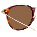 Linda Farrow - Occhiali da Sole D-Frame Linear Meier A C10 in Tartaruga - LF16AC10SUN - Linda Farrow Eyewear