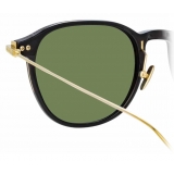 Linda Farrow - Linear Meier A C9 D-Frame Sunglasses in Black - LF16AC9SUN - Linda Farrow Eyewear