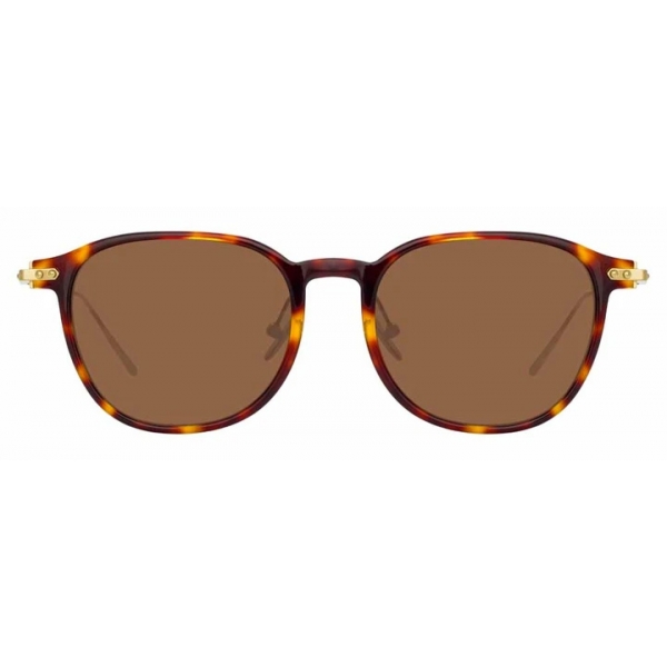 Linda Farrow - Linear Meier C10 D-Frame Sunglasses in Tortoiseshell - LF16C10SUN - Linda Farrow Eyewear