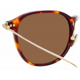 Linda Farrow - Linear Meier C10 D-Frame Sunglasses in Tortoiseshell - LF16C10SUN - Linda Farrow Eyewear