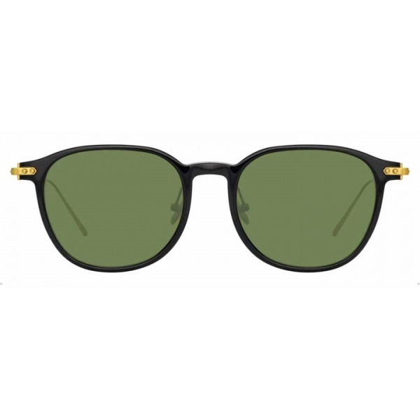 Linda Farrow - Linear Meier C9 D-Frame Sunglasses in Black - LF16C9SUN - Linda Farrow Eyewear
