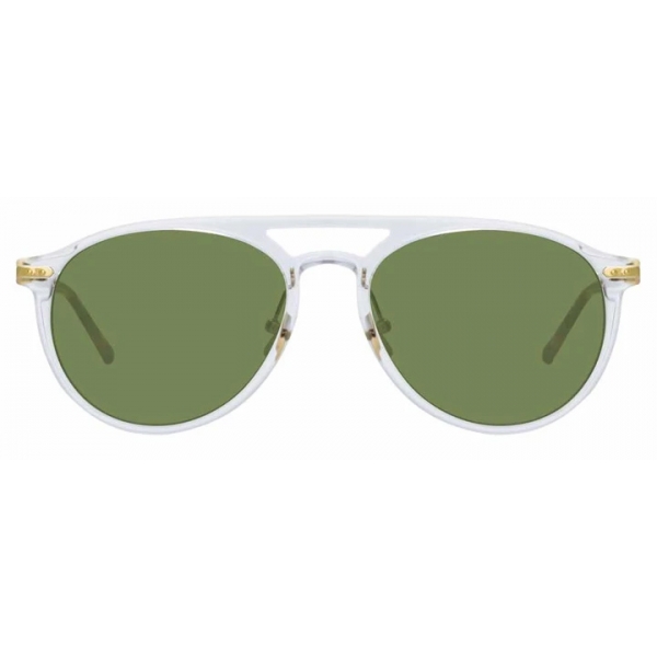 Linda Farrow - Linear Ando A C9 Aviator Sunglasses in Clear - LF23AC9SUN - Linda Farrow Eyewear