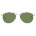 Linda Farrow - Linear Ando A C9 Aviator Sunglasses in Clear - LF23AC9SUN - Linda Farrow Eyewear