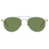 Linda Farrow - Linear Ando A C9 Aviator Sunglasses in Clear - LF23AC9SUN - Linda Farrow Eyewear