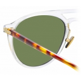 Linda Farrow - Linear Ando A C9 Aviator Sunglasses in Clear - LF23AC9SUN - Linda Farrow Eyewear