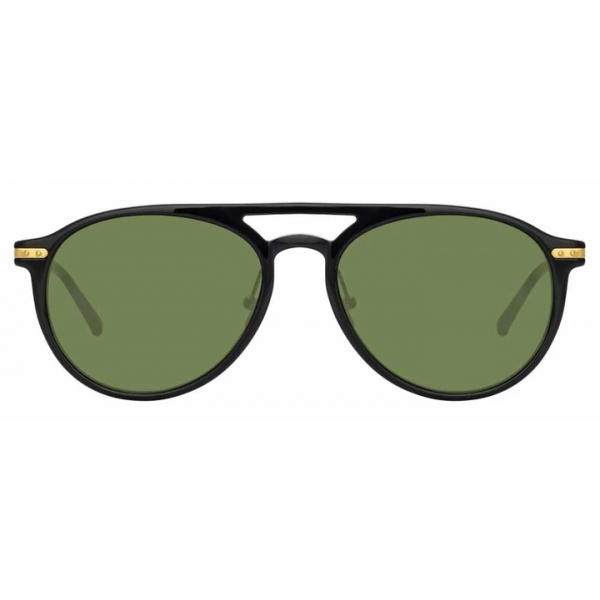 Linda Farrow - Linear Ando C5 Aviator Sunglasses in Black - LF23C5SUN - Linda Farrow Eyewear