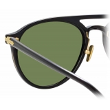 Linda Farrow - Linear Ando C5 Aviator Sunglasses in Black - LF23C5SUN - Linda Farrow Eyewear