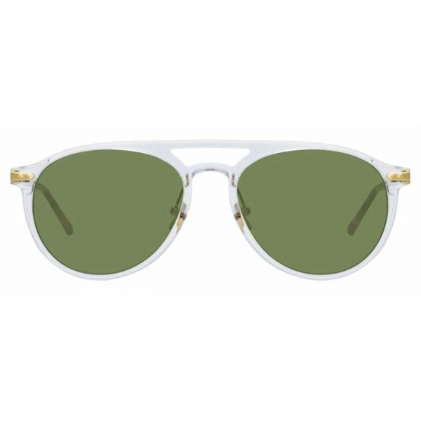 Linda Farrow - Linear Ando C9 Aviator Sunglasses in Clear - LF23C9SUN - Linda Farrow Eyewear