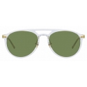 Linda Farrow - Linear Ando C9 Aviator Sunglasses in Clear - LF23C9SUN - Linda Farrow Eyewear