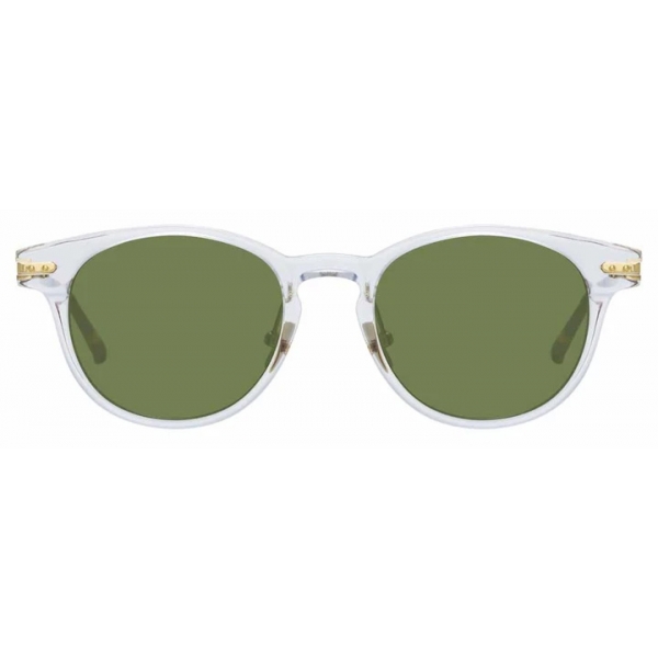 Linda Farrow - Linear Bay C10 D-Frame Sunglasses in Clear - LF25C10SUN - Linda Farrow Eyewear