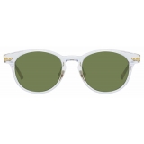 Linda Farrow - Linear Bay C10 D-Frame Sunglasses in Clear - LF25C10SUN - Linda Farrow Eyewear