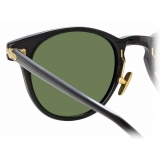 Linda Farrow - Linear Bay C7 D-Frame Sunglasses in Black - LF25C7SUN - Linda Farrow Eyewear