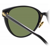 Linda Farrow - Linear Arch A C7 Cat-Eye Sunglasses in Black - LF26AC7SUN - Linda Farrow Eyewear