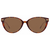 Linda Farrow - Linear Arch A C8 Cat-Eye Sunglasses in Tortoiseshell - LF26AC8SUN - Linda Farrow Eyewear