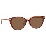 Linda Farrow - Linear Arch A C8 Cat-Eye Sunglasses in Tortoiseshell - LF26AC8SUN - Linda Farrow Eyewear