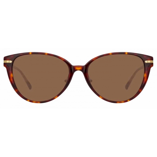 Linda Farrow - Linear Arch C8 Cat-Eye Sunglasses in Tortoiseshell - LF26C8SUN - Linda Farrow Eyewear