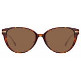 Linda Farrow - Linear Arch C8 Cat-Eye Sunglasses in Tortoiseshell - LF26C8SUN - Linda Farrow Eyewear