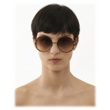 Chloé - Celeste Sunglasses in Metal - Gold Brown - Chloé Eyewear