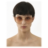 Chloé - Occhiali da Sole Celeste in Metallo - Oro Nude Corallo - Chloé Eyewear