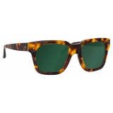 Linda Farrow - Max C95 D-Frame Sunglasses in Tortoiseshell - LFL71C95SUN - Linda Farrow Eyewear