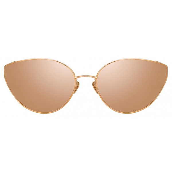 Linda Farrow - Liv Cat-Eye Sunglasses in Rose Gold - LFL1029C3SUN - Linda Farrow Eyewear