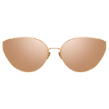 Linda Farrow - Liv Cat-Eye Sunglasses in Rose Gold - LFL1029C3SUN - Linda Farrow Eyewear