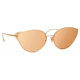 Linda Farrow - Liv Cat-Eye Sunglasses in Rose Gold - LFL1029C3SUN - Linda Farrow Eyewear