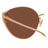 Linda Farrow - Liv Cat-Eye Sunglasses in Rose Gold - LFL1029C3SUN - Linda Farrow Eyewear