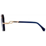 Cazal - Vintage 8510 - Legendary - Blu Notte Terracotta Blu Sfumato - Occhiali da Sole - Cazal Eyewear