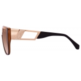 Cazal - Vintage 8511 - Legendary - Amber Chocolate Gradient Brown - Sunglasses - Cazal Eyewear