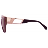 Cazal - Vintage 8511 - Legendary - Bordeaux Oro Rosa Marrone Sfumato - Occhiali da Sole - Cazal Eyewear