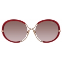 Cazal - Vintage 9503 - Legendary - Poppy Red Gold Gradient Brown - Sunglasses - Cazal Eyewear