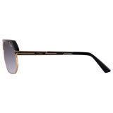 Cazal - Vintage 676 - Legendary - Black Gold Gradient Grey - Sunglasses - Cazal Eyewear