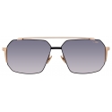 Cazal - Vintage 755 - Legendary - Black Gold Gradient Grey - Sunglasses - Cazal Eyewear