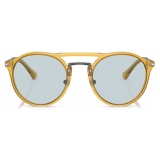 Persol - PO3264S - Honey / Clear Blue - Sunglasses - Persol Eyewear