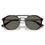 Persol - PO3264S - Havana/Gunmetal / Polarized Verde - Occhiali da Sole - Persol Eyewear