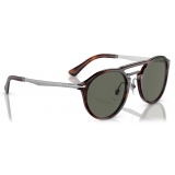 Persol - PO3264S - Havana/Gunmetal / Polarized Green - Sunglasses - Persol Eyewear