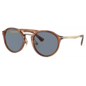 Persol - PO3264S - Terra di Siena / Light Blue - Sunglasses - Persol Eyewear