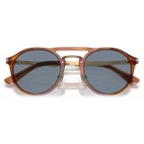 Persol - PO3264S - Terra di Siena / Light Blue - Sunglasses - Persol Eyewear