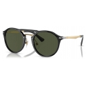 Persol - PO3264S - Black/Gold / Green - Sunglasses - Persol Eyewear